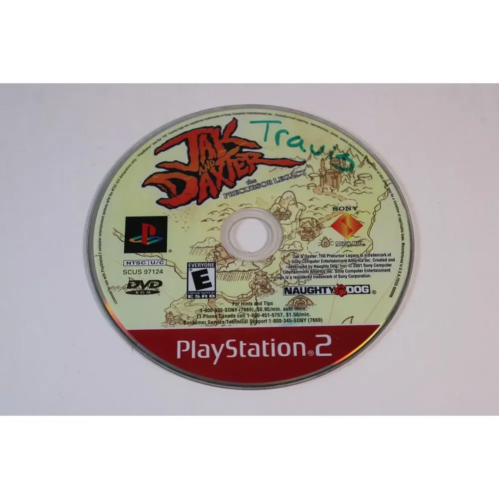 Jak and Daxter : The Precursor Legacy (Sony Playstation 2, PS2) Disc Only